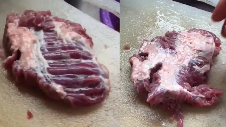 video:-un-pedazo-de-carne-cruda-cobro-vida,-se-movio-y-paralizo-a-todos