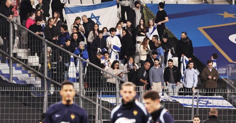 Video: el escándalo en el partido entre Francia e Israel que terminó con 40 detenidos