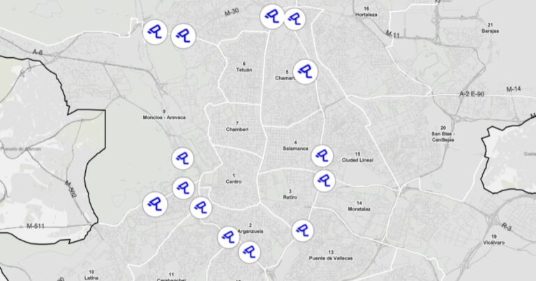Los radares fijos de los alrededores de Madrid: de los cuatro de la M-40 a los 16 de la M-30