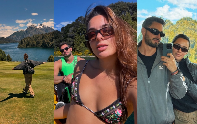 Un sueño! Las fotos íntimas de la mini luna de miel de Nico Occhiato y Flor Jazmín Peña en la Patagonia