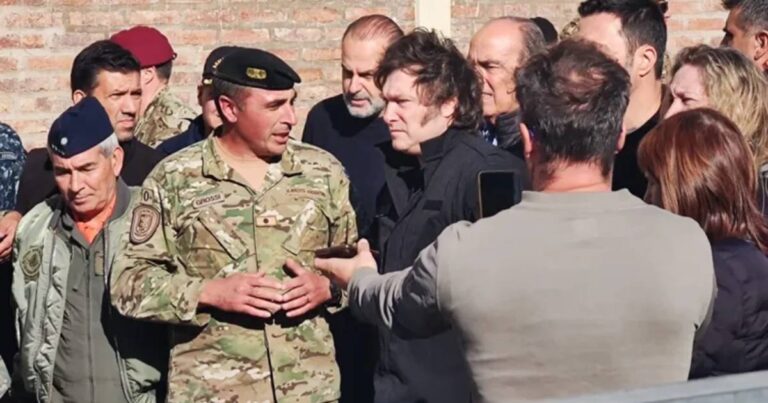 Milei. Viaje exprés y ninguna solución para Bahía Blanca