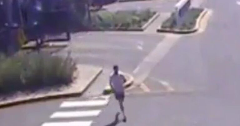 Así corría el marido de Jésica Cirio mientras allanaban su casa en Nordelta