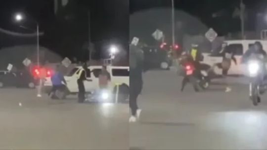 Video: brutal ataque a inspectores de tránsito por una multa en Neuquén capital