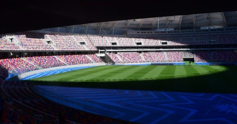 Así está el campo de juego del Madre de Ciudades a dos días de la final del Apertura