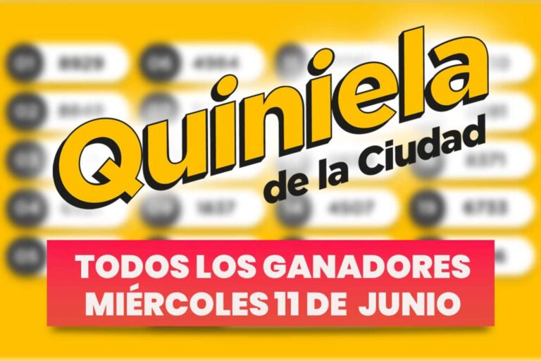 Quiniela Nacional: todos los resultados del miércoles 11 de junio