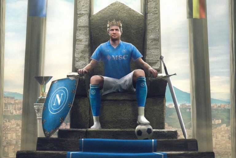 Napoli anunció a Kevin de Bruyne como refuerzo y Dybala le dio la bienvenida al Calcio