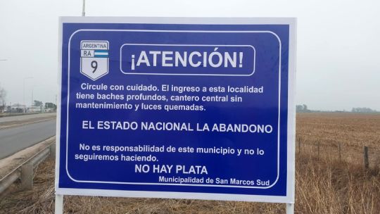 No hay plata: intendenta cordobesa dejó de mantener rutas nacionales y apuntó contra Milei