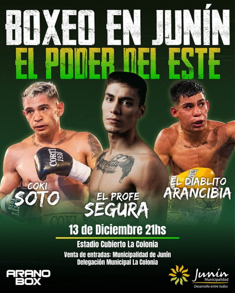 Junín tendrá una gran velada de boxeo en el Estadio Cubierto La Colonia