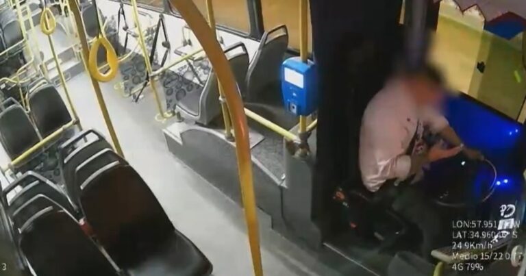 Tras una discusión de tránsito, persiguió a un colectivero y le rompió la nariz de una trompada, pero se confundió de chofer