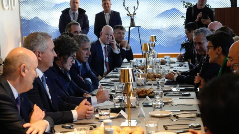 Davos: Javier Milei se reunió con CEOs de las principales firmas financieras globales