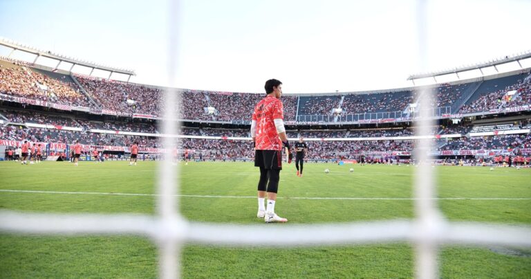 La racha que se le cortó a Santiago Beltrán en el arco de River