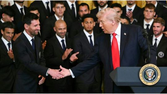 Histórico encuentro en la Casa Blanca: Donald Trump recibió a Lionel Messi y al Inter Miami, campeón de la MLS