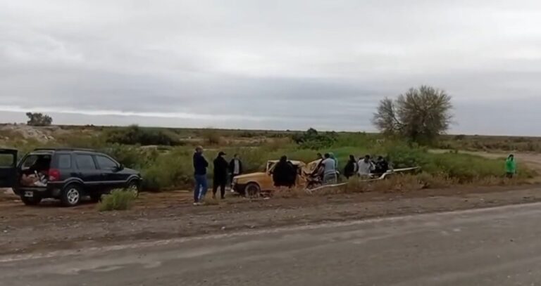Accidente de tránsito en la Ruta 40, en el departamento Sarmiento, provincia de San Juan.