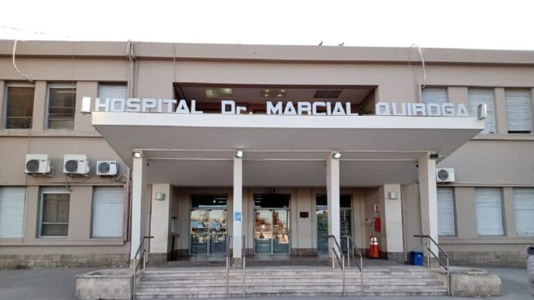 Hospital Marcial Quiroga en San Juan, donde fue internado el adolescente.