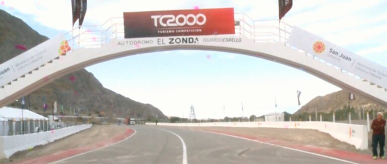 Vista del Autódromo El Zonda de San Juan, preparado para las competencias de TC2000 y Top Race.