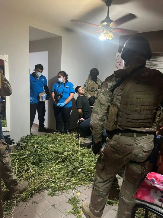 Operativo de seguridad en un complejo habitacional de San Juan