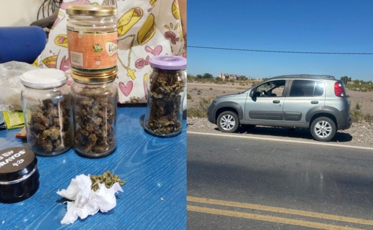 Policía en operativo en Chimbas, San Juan