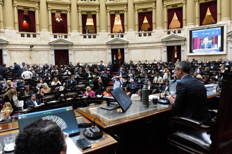 Sesión en la Cámara de Diputados de la Nación Argentina