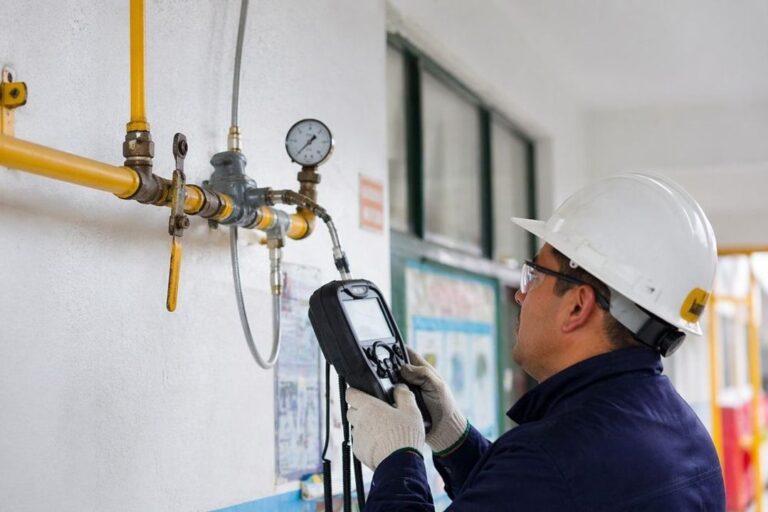 Mantenimiento de instalaciones de gas en una escuela de San Juan