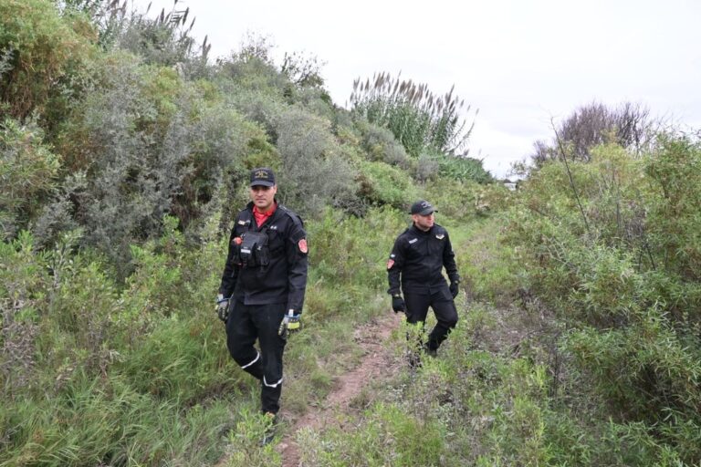 Operativo policial y forense en la finca Olivera, 25 de Mayo, San Juan