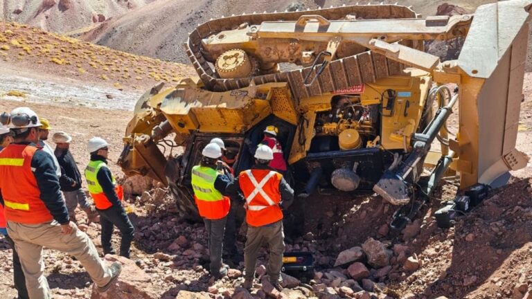 Inspección ocular en el proyecto minero Los Azules, San Juan