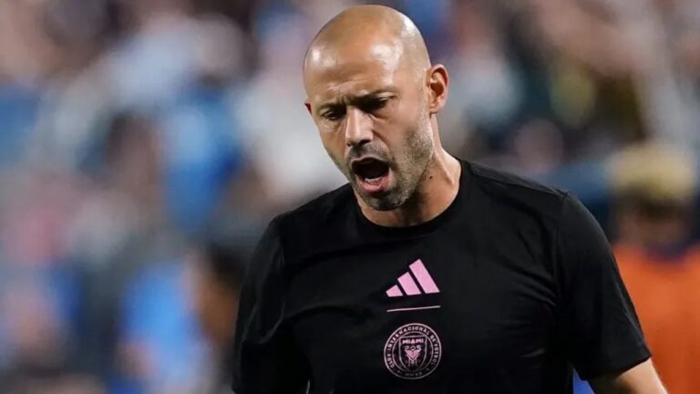 Javier Mascherano, director técnico del Inter Miami, durante un partido.