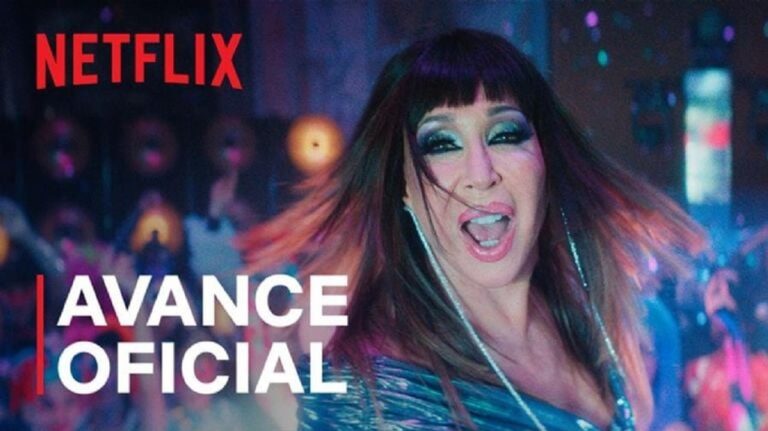 Fotografía promocional del tráiler de la serie sobre Moria Casán en Netflix.