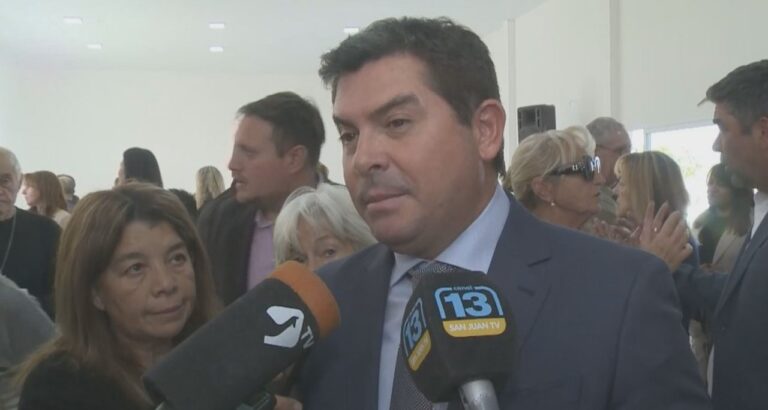 Marcelo Orrego durante la inauguración del Registro Civil en Rivadavia