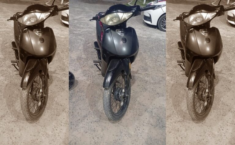 Moto recuperada en operativo policial en Rawson