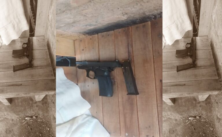 Policía en allanamiento en Rivadavia, San Juan